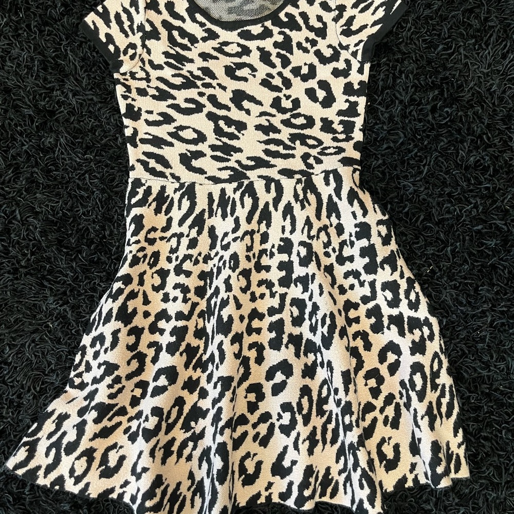 Leopard Print Kids Dress